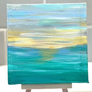 Abstract Ocean Canvas Art